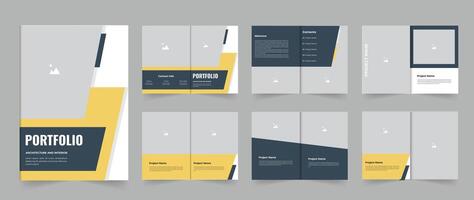 Modern Architecture portfolio layout design or real estate portfolio brochure design vector