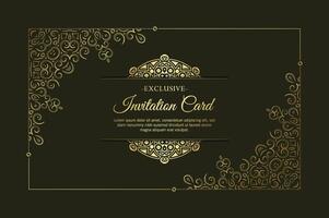 luxury invitation background style ornamental pattern vector