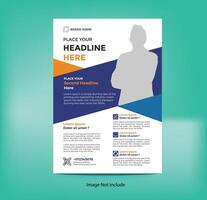 Flyer design template vector
