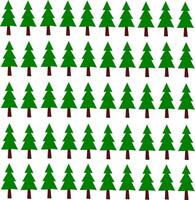 christmas trees set vector