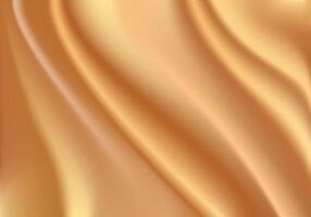 Silk background Design for product advertising for catalog. Gold silk background. Gold fabric background. smooth texture . vector