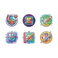 and Line Art Design for Modern Graphics vector