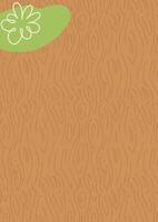 Wood grain texture pattern with flowing organic lines. Hand-drawn seamless design in earthy brown tones with a soft green accent. Stock illustration in minimalist, natural style. vector