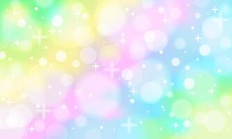 Aesthetic y2k lgbt flag themed background with bokeh. Stock illustration in magic realistic style. vector