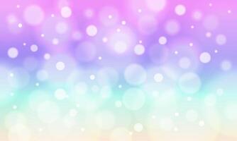 Rainbow bokeh gradient. Ethereal horizontal background for social media. Stock illustration in realistic style. vector