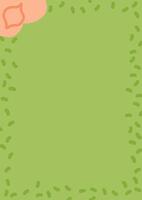 Vertical page Green texture pattern background. Stock illustration in cartoon style. vector