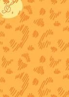 Vertical sketch crosshatch pencil leopard background. Stock illustration in hand drawn style. vector