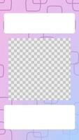 Cute childish gradient story background template. Stock illustration in cartoon style. vector