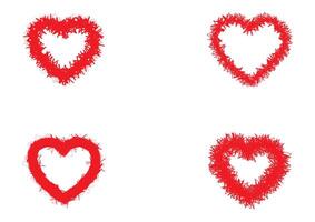 Abstract Geometric Heart Art, A Modern Fusion of Red and Sharp Edges in Love-Inspired Digital Design vector
