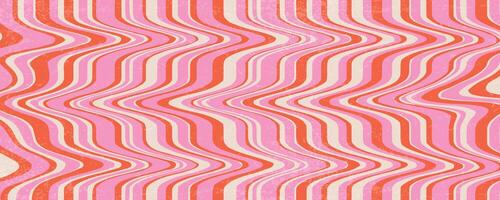 Groovy swirl wavy background. Psychedelic retro abstract pattern. Textured liquid graphic. 70s colored hippy curvy print. Vintage Y2k summer playful trendy wallpaper. vector