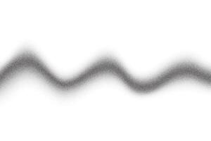 Wavy halftone abstract background. Dotted gradient graphic. Textured black stripe gradation. Dynamic flowing curve element vector