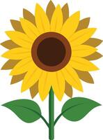 Sunflower icon isolated on white background vector