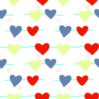 abstract line and multicolor love pattern for background png