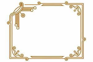 An ornate frame with a decorative design vector