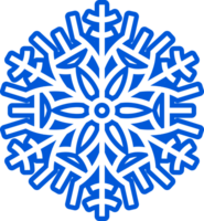 Abstract snowflake decorative pattern design element. png