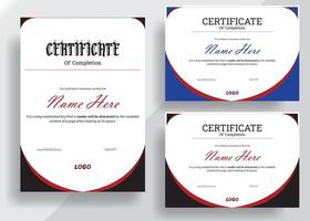 Diploma Certificate Design, Modern certificate of achievement template. Awards diploma background. vector