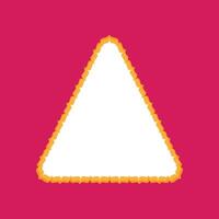 Decorative elegant Triangle frame design that you can use in invitations, packaging, posts, banners, and more, you This is also perfect for sale and festive banners. vector
