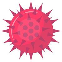 Omicron b.1.1.529 variant of covid 19 virus causing pandemic, originating from south africa and spreading globally, posing threat to public health, featuring spiky surface proteins vector
