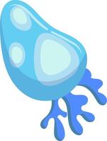 Observing a microscopic amoeba in action, engulfing food with pseudopods in a captivating image. Delve into the intricate details of biology and cell processes. Valuable for biology education vector