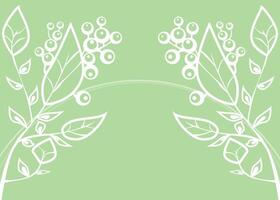 White foliage background vector
