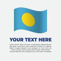 Palau Flag Banner Background Template vector