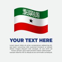 Somaliland Flag Banner Background Template vector