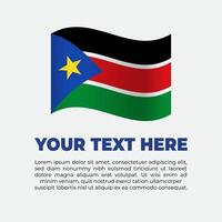 South Sudan Flag Banner Background Template vector