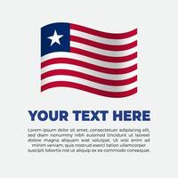 Liberia Flag Banner Background Template vector