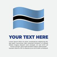 Botswana Flag Banner Background Template vector