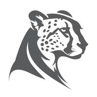 A cheetah head on a white background vector
