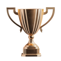 3d realistic golden trophy cup png