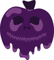 Happy Halloween day isolate element of skull. png
