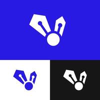 The 'V' logo is integrated with technological elements, creating a modern and sophisticated impression vector
