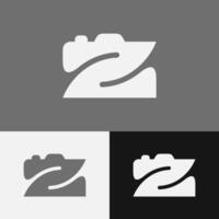 The 'Z' logo with a camera element reflects the spirit of exploration in photography vector