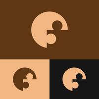 Full of challenges and creativity, the puzzle logo integrates the letter 'E' as a symbol of problem solving vector