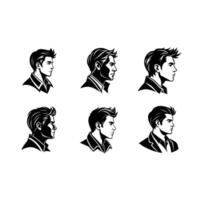 and Line Art Design Profile File for Graphics vector