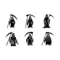 Stunning reaper of death design for Halloween or dark-themed projects vector