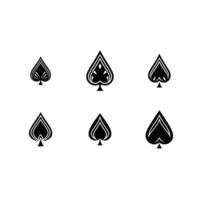 Stylish spades icon in format, perfect for modern graphic design projects vector