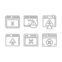 Stylish website error design for modern digital projects and creative applications vector
