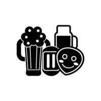 Beer and Brewing Icon Illustration Cartoon, Clipart, Line Art Design vector