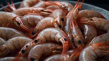 Fresh Raw Prawns Ready to Cook photo