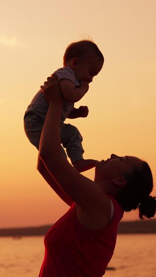 Vertical Mother Stock Video Footage for Free Download