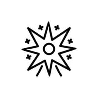 supernova icon line style vector