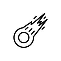 comet speed icon line style vector
