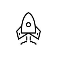 shuttle icon line style vector