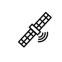satellite icon line style vector