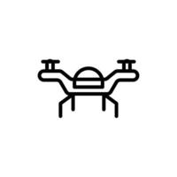 drone icon line style vector
