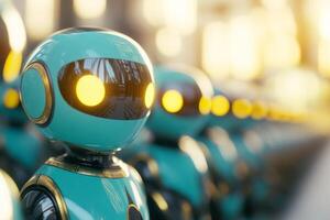 Playful retro-style cartoon aliens with robotic features in a vibrant and colorful futuristic setting photo