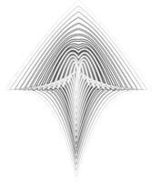 direction pointed arrow, grayscale abstract vector