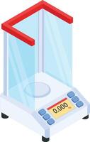 Laboratory Precision Balance Scale vector